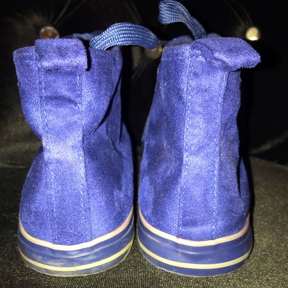 🎉Women’s Rouge! Royal Blue Suede Sneakers Size 11 - Picture 6 of 8
